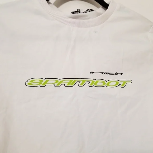 NWT I.AM.GIA Spambot Graffic Crop Tee - P10 - Picture 3 of 5
